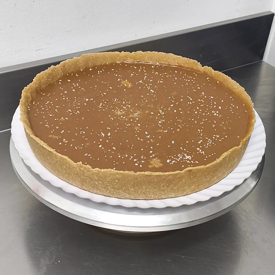 Tarte de caramelo salgado